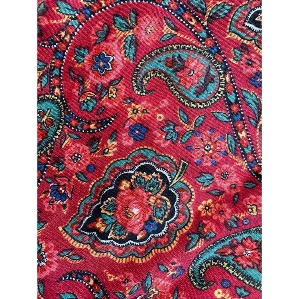 F. .Schumacher Fabric Seitz Paisley Upholstery Project Remants 2 lbs Vintage